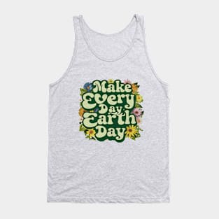 floral every day earth day environmental awareness Tank Top